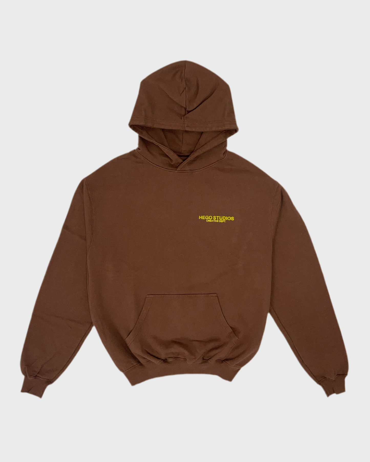 HEGO STUDIOS - CREATIVE DEPT HOODIE VINTAGE BROWN