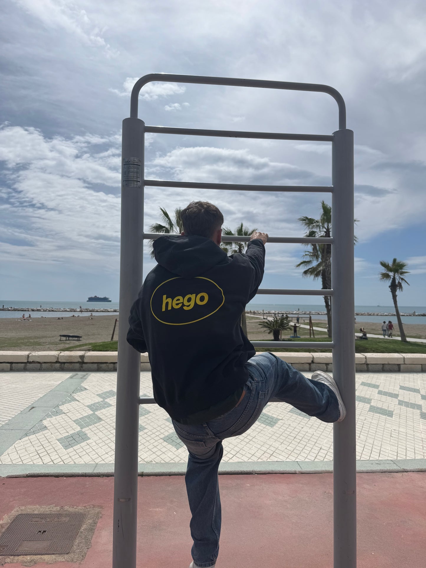 HEGO STUDIOS - HEGO SPORT HOODIE VINTAGE BLACK