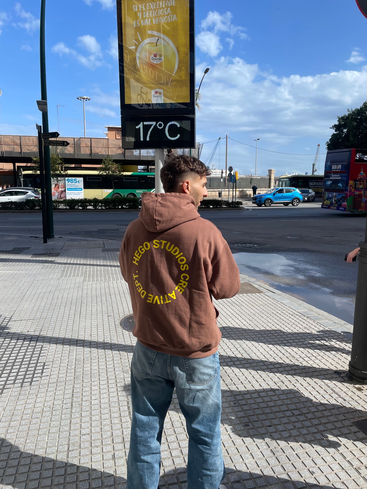 HEGO STUDIOS - CREATIVE DEPT HOODIE VINTAGE BROWN