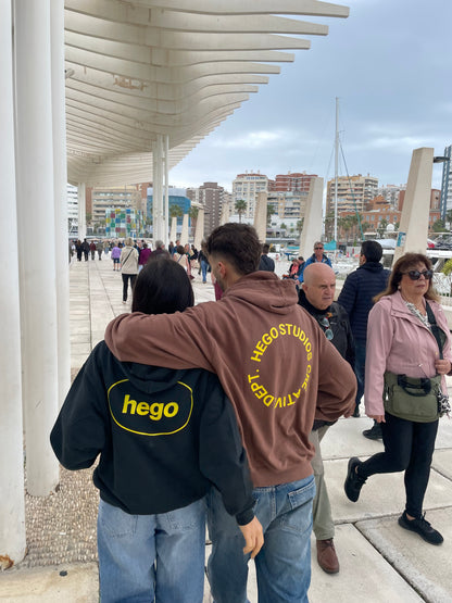 HEGO STUDIOS - HEGO SPORT HOODIE VINTAGE BLACK